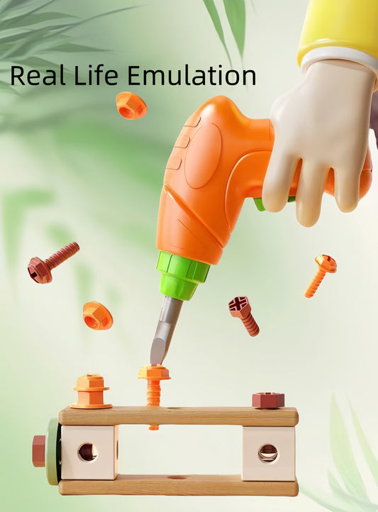 STEM Building Tool Set with Power Drill for Kids: Boost Creativity & Cognitive Development Through Play