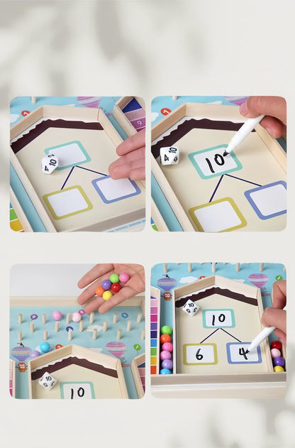 ThinkMath 10-Sided Dice & Logic Frame Game – Fun STEM Learning for Young Minds