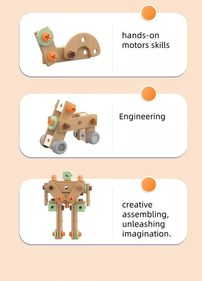 Power tool building set , age 3+ , Montessori Inspired Sensory learning. Have fun through cognitive development